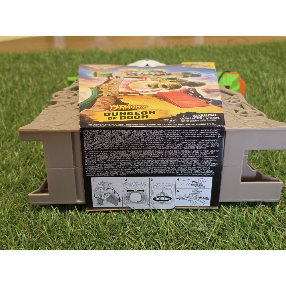 Monster Jam Dragon Dungeon of Doom Mini Jams Playset Brand New In Box - Picture 10 of 10